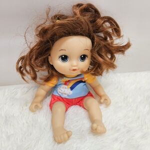 Hasbro 2019 Baby Alive Baby Doll Soft Body Red/Brown Hair Blue Eyes 10"